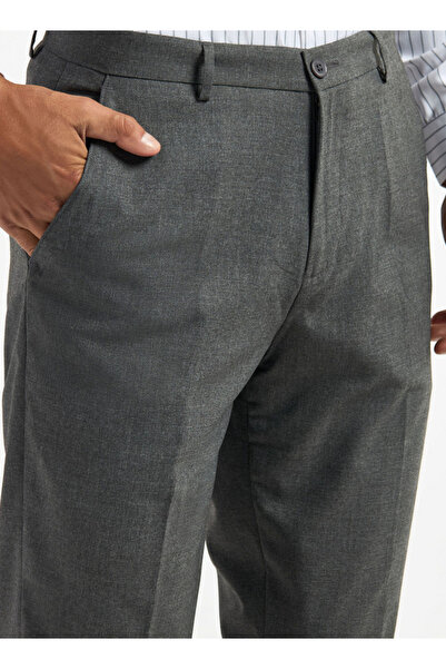 FAV Regular Fit Flexi Waist Pants with Pockets and Buttons