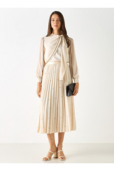 Iconic Solid Top With Long Sleeves And Overlay Detail