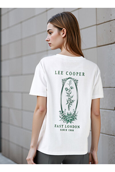 Lee Cooper Graphic Print T-shirt with Crew Neck
