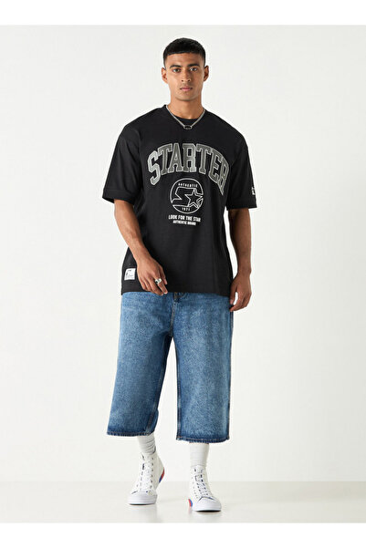 Starter Ecko Unltd Solid Shorts with Button Closure and Pockets
