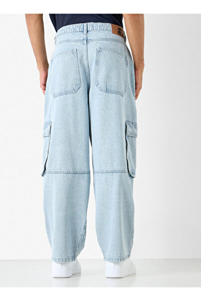 Starter Skater Fit Jeans With Pockets And Button Closure