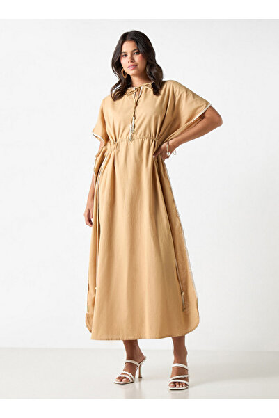 FAV فستان قفطان مع أربطة