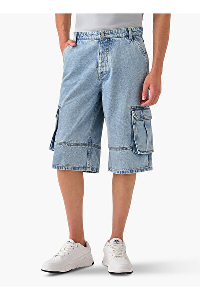 FAV Denim Cargo Shorts with Pockets