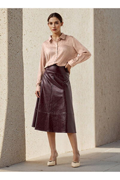 FAV Regular Fit Viscose Textured Shirt with Collar