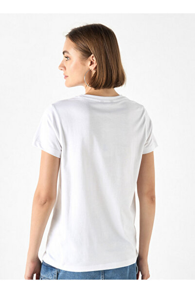 FAV Graphic Print Crew Neck T-shirt with Short Sleeves