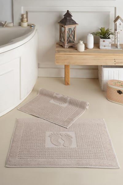 Zeynep Tekstil Mat | 2 Adet Ayak Havlusu, Banyo Paspası, Havlu Paspas