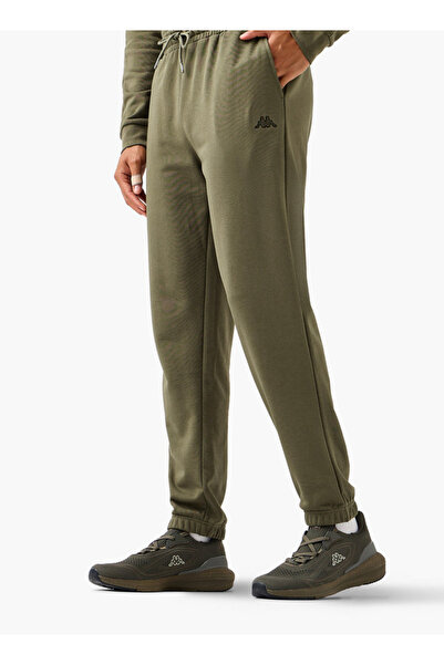 Kappa Men Regular Fit Joggers with Drawstring Waist