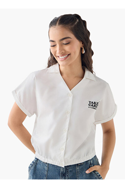 SP Characters Peanuts Embroidered Shirt with Elasticated Hem