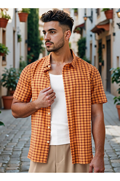 Lee Cooper قميص منقوش بقصة عادية مع جيب على الصدر