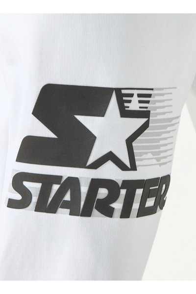 Starter Logo Embossed Flexi Waist Relaxed Fit Joggers with Drawstring Closure