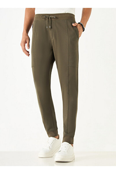 Iconic Textured Joggers with Drawstring Closure and Pockets