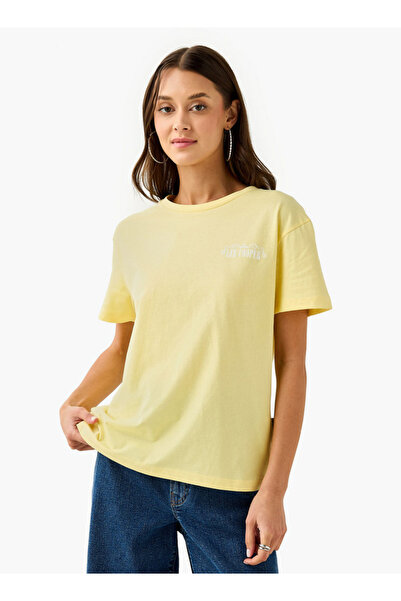 Lee Cooper Graphic Print T-shirt with Crew Neck