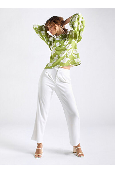 FAV Textured Wide Leg Pants With Pockets