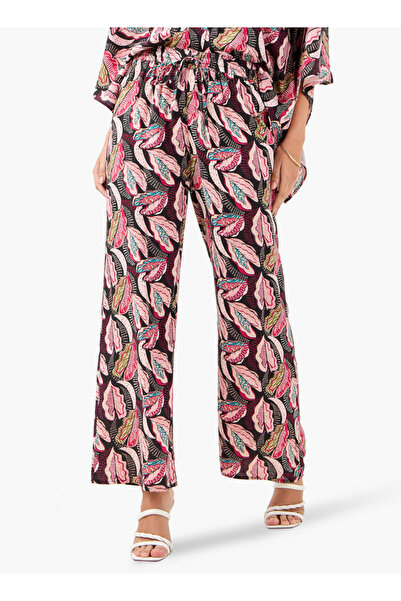 FAV All-Over Print V-neck Top and Pants Set