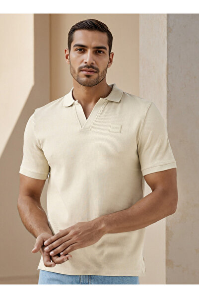 Lee Cooper Ribbed Polo T-shirt