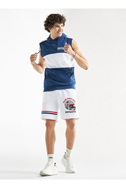 FAV New England Patriots Print Shorts with Drawstring Closure and Pockets