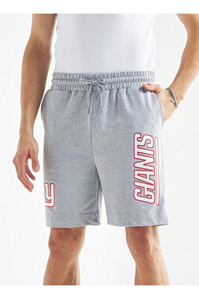 FAV New York Giants Print Shorts with Drawstring Closure and Pockets