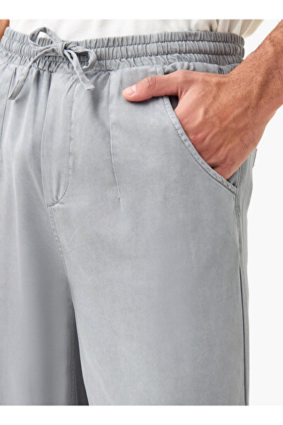 Lee Cooper Relaxed Fit Pants with Drawstring Closure and Pockets