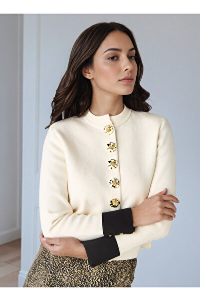 Iconic Decorative Button Cardigan