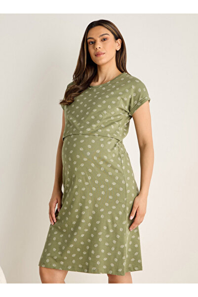 FAV فستان نوم للحوامل بطباعة كاملة