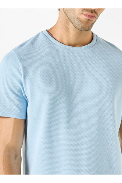 Iconic Textured Knit T-shirt With Short Sleeves