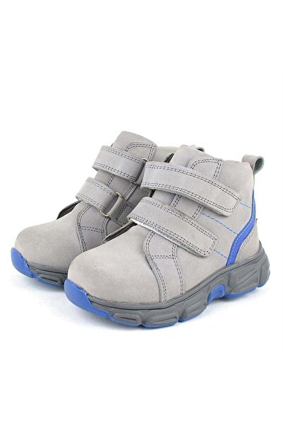 Rakerplus Genuine Leather Gray Velcro Sports Baby Boy Boots
