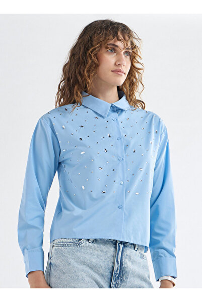 FAV قميص بوبلين مزخرف