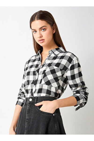 Lee Cooper Lee Cooper Relaxed Fit Checked Shirt with Long Sleeves