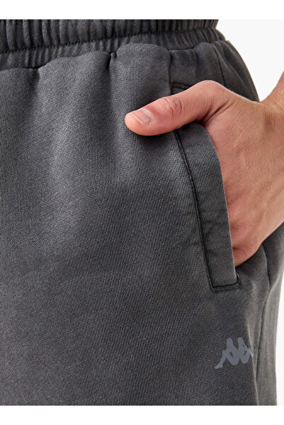 Kappa Textured Shorts with Drawstring Closure and Pockets