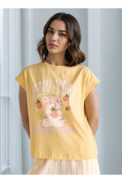 FAV بلوزة مطبوعة بأكمام طويلة