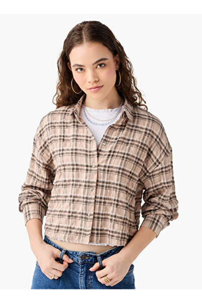 Lee Cooper قميص منقوش بقصّة عادية وأكمام طويلة