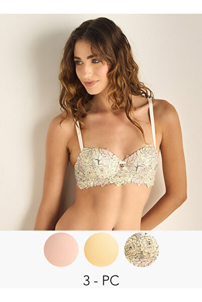 FAV مجموعة من 3 حمالات صدر مبطنة متنوعة