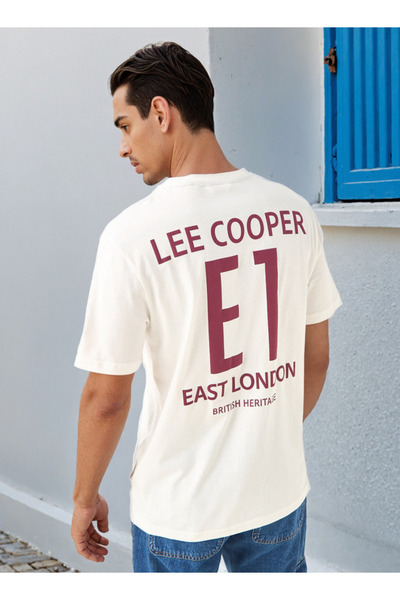 Lee Cooper تي شيرت بطبعة شعار