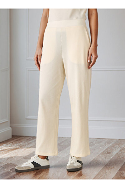 FAV Ribbed Wide Leg Pants with Pockets