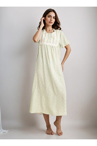 FAV ثوب نوم بأكمام قصيرة من الرايون