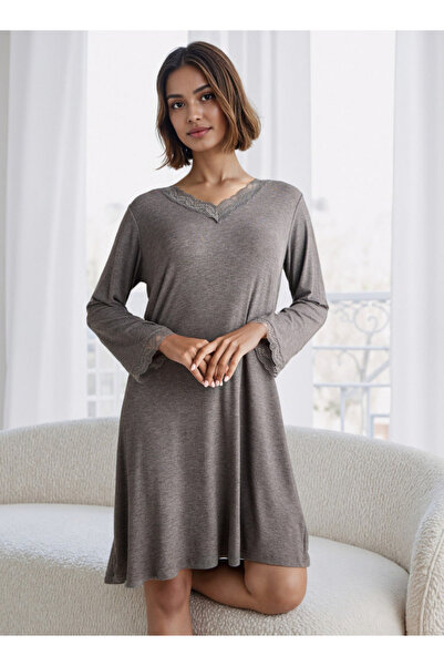 FAV Ribbed V-neck Night Dress