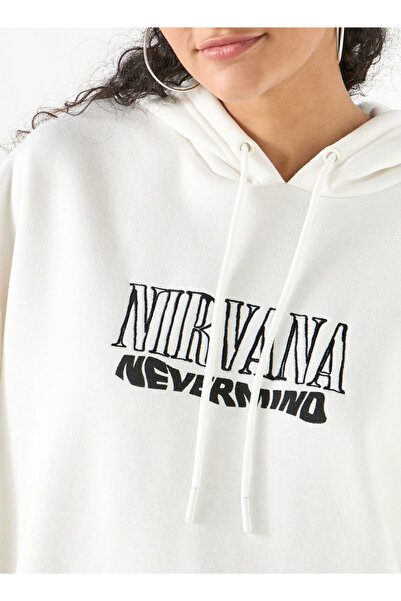 SP Characters هودي نيرفانا بطبعة جرافيكية مع جيب الكنغر