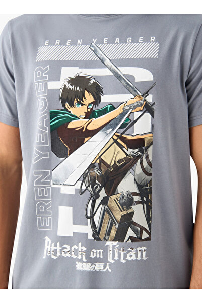 SP Characters Eren Yeager Print T-shirt With Short Sleeves