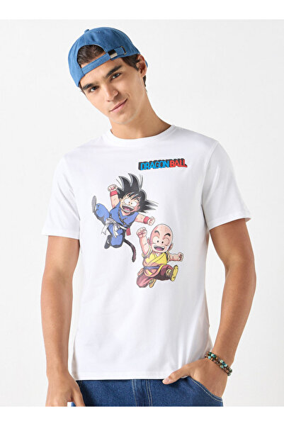 SP Characters تي شيرت بطبعة دراغون بول زد برقبة دائرية وأكمام قصيرة