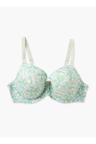 FAV حمالة صدر نصفية مطبوعة بسلك مع إغلاق بخطاف وعين