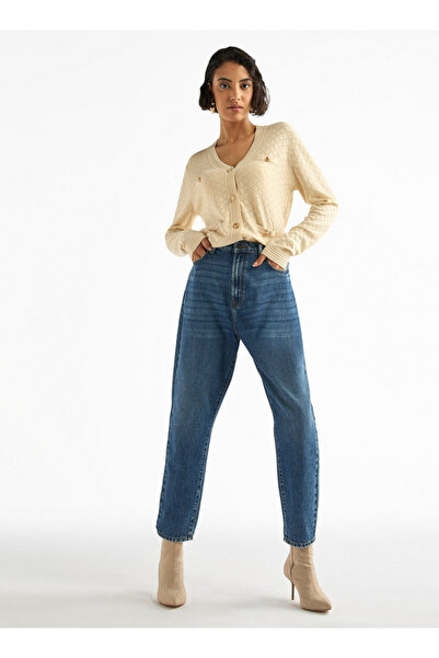 FAV Textured V-neck Button Through Cardigan