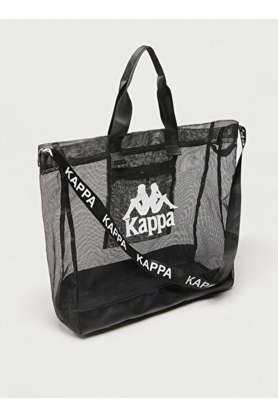 Kappa حقيبة مطبوعة بالشعار مع مقبض مزدوج وسحاب للإغلاق