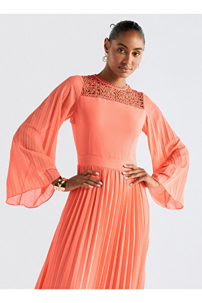 FAV Lace Detail Dress with Flared Sleeves