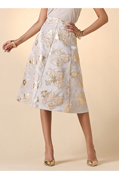 Iconic تنورة جيرسي مخططة