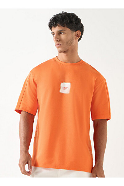 Lee Cooper تي شيرت مطبوع برقبة دائرية وأكمام قصيرة