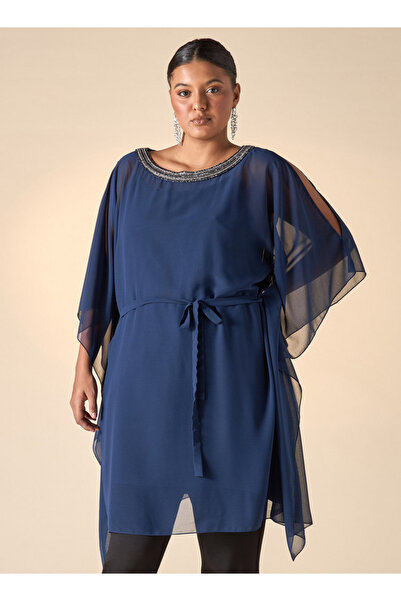 Ulla Popken NECK EMBLLISHED KAFTAN TOP