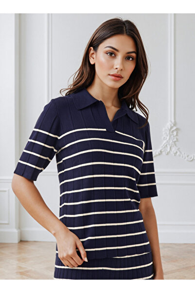 FAV سترة بولو مخططة