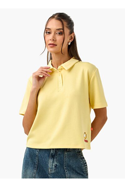 SP Characters Garfield Print Polo T-shirt