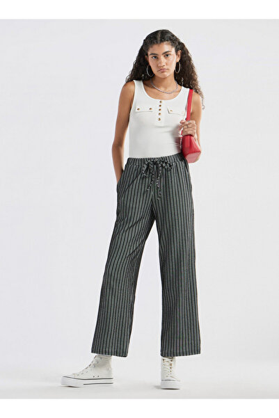 FAV Striped Pants with Drawstring Closure