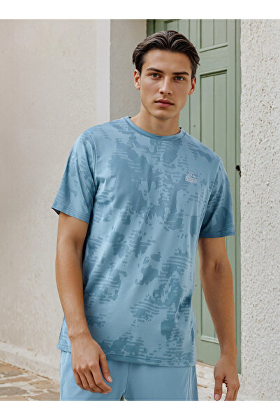 Kappa Textured Performance T-shirt with Crew Neck